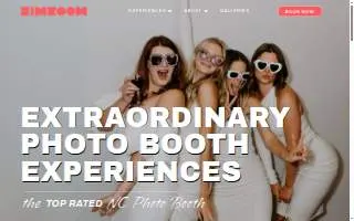 ZimZoom Photo Booth of Chapel Hill website