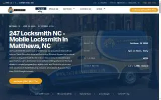 247 Locksmith NC website