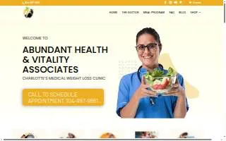 Abundant Health & Vitality Associates of Charlotte website