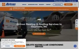 Airtron Heating & Air Conditioning of Charlotte website