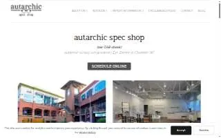 Autarchic Spec Shop website