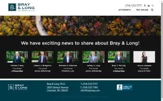 Bray & Long Attorneys at Law website
