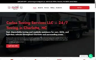 Carlos Towing Services LLC website