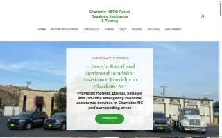 Charlotte HERO Patrol Roadside Assistance website