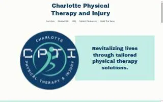 Charlotte Physical Therapy & Injury website