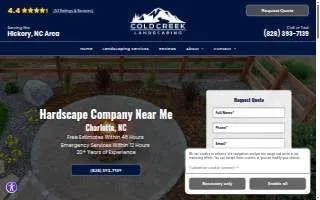 Cold Creek Landscaping of Charlotte website