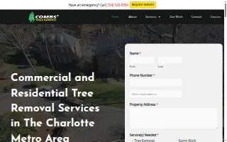 Combs' Tree Service website