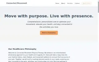Connected Movement Physical Therapy website