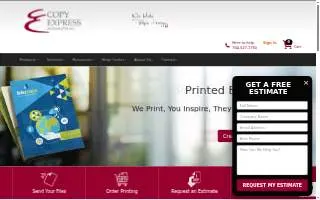 Copy Express of Charlotte website