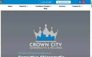 Crown City Chiropractic and Wellness website