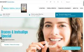 Friendly Dental of Charlotte website