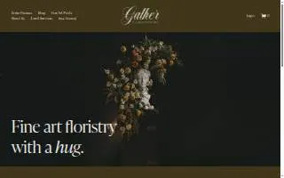 Gather Flower Studio website
