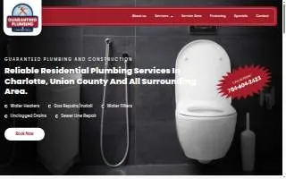 Guaranteed Plumbing & Construction website