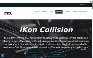 iKon Collision of Charlotte website