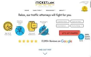 iTicket.law - Powered by Hatley Law Office of Charlotte website