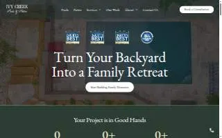 Ivy Creek Pools & Patios website