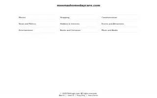 Meena's Home Daycare website