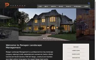 Paragon Landscape Management of Charlotte website