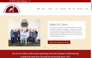 Parker Veterinary Hospital PA website