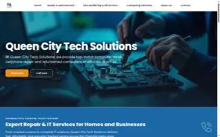 Queen City Tech Solutions website