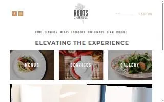 ROOTS Catering of Charlotte website
