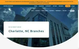 Skyla Credit Union of Charlotte website
