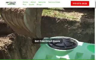 Absolute Septic website