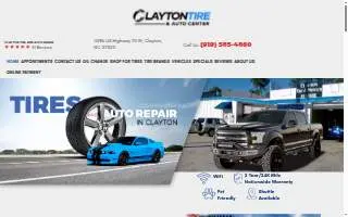 Clayton Muffler Center, Inc website