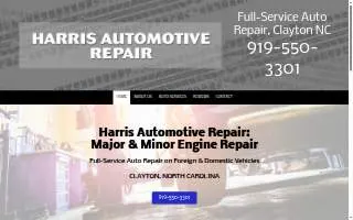 Harris Automotive Repair website