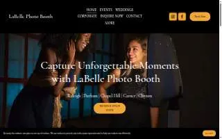 LaBelle Photo Booth website