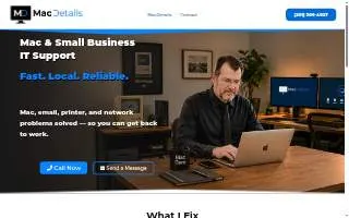MAC Details website