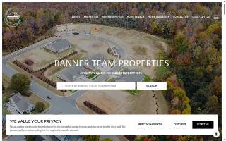 Banner Team Properties website