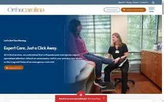 OrthoCarolina Clemmons website