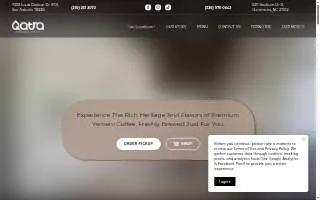 Qatra Specialty Coffee of Clemmons website