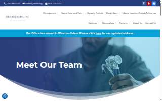 Rehab Medicine of the Carolinas website