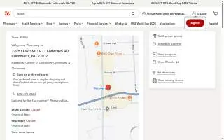 Walgreens Pharmacy of Clemmons website