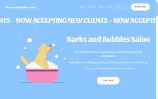 Barks & Bubbles Salon & Spa of Concord website