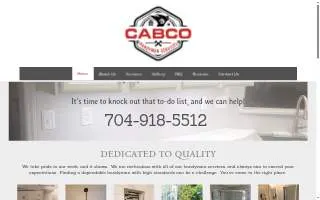 Cabco Handyman Services website