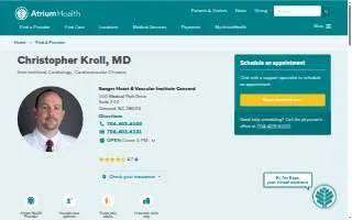 Christopher Kroll, MD website