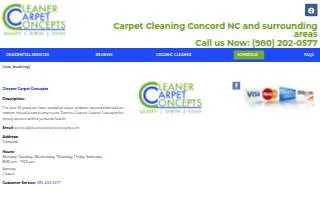 Cleaner Carpet Concepts website
