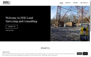 DDE Land Surveying & Consulting, P.A. website