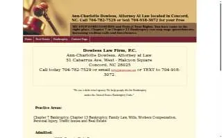 Dowless Law Firm website