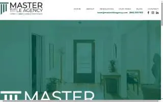 Master Title Agency website