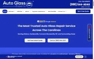 Auto Glass Experts of Cornelius website