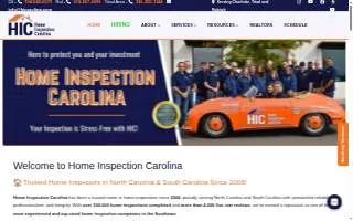Home Inspection Carolina of Cornelius website