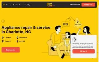 Ifix Appliances website