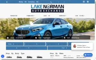 Lake Norman Auto Exchange of Cornelius website