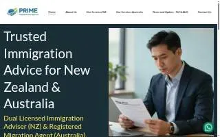 Prime Immigration Services LLC website