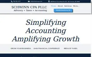 Schwinn CPA PLLC of Cornelius website