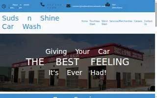 Suds N Shine Car Wash of Cornelius website